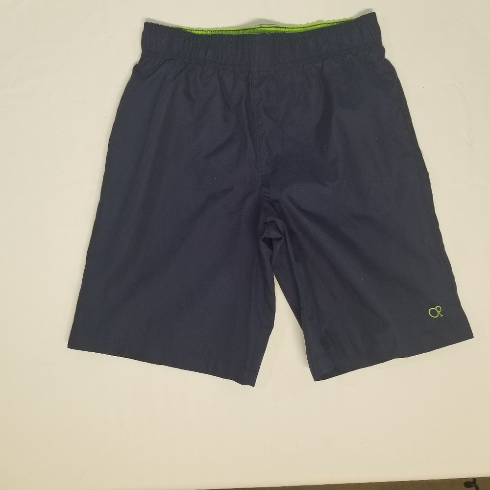 Ocean Pacific Boys Size L Swimming Trunks Bathing Suit Shorts Elastic Waist
